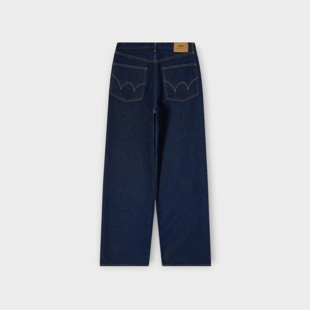 Edwin Wide Jeans i blue rinsed stylet med afslappet denim look