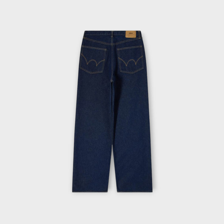Edwin Wide Jeans i blue rinsed stylet med afslappet denim look