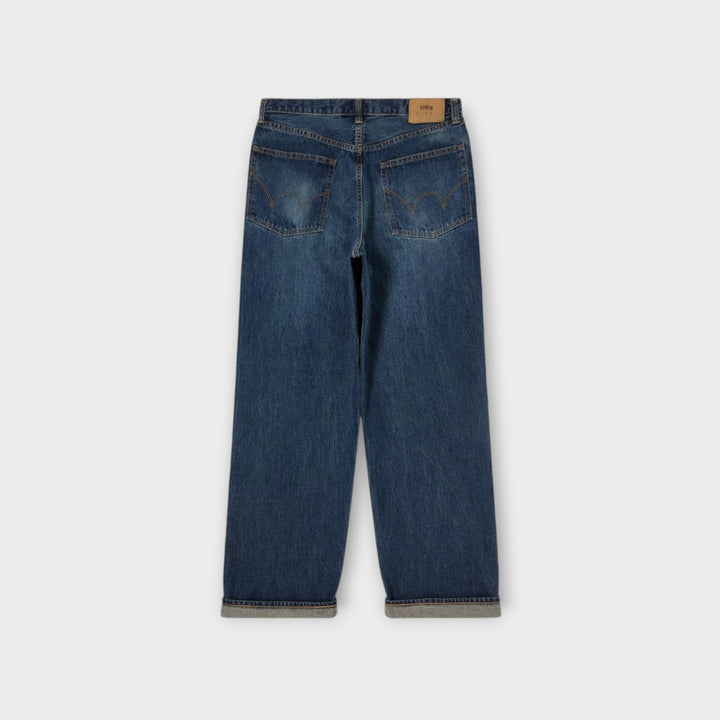 Edwin Wide Pants Jeans In Dark Blue Used