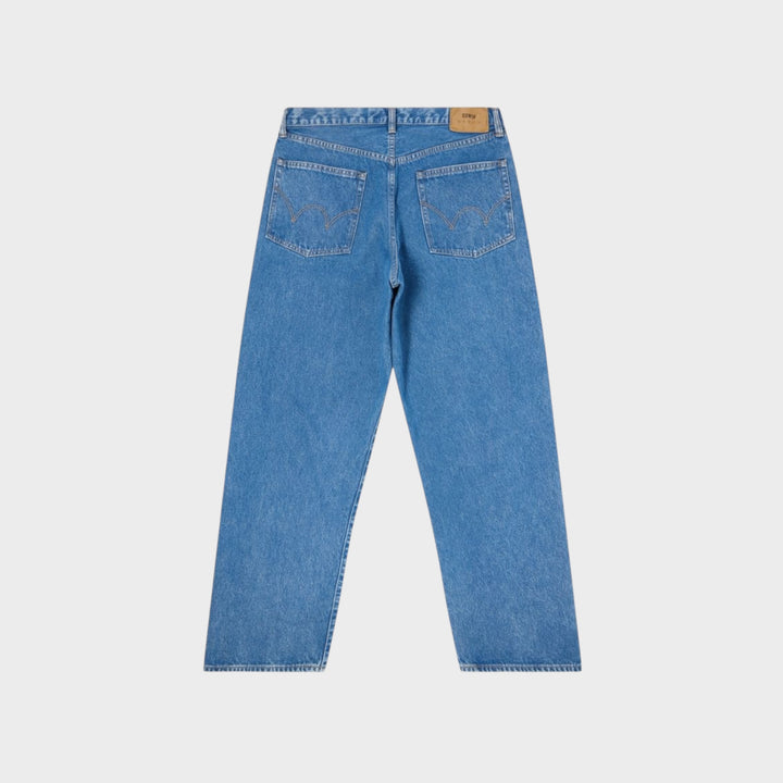Edwin Wide Pants 5-pocket design i blå denim