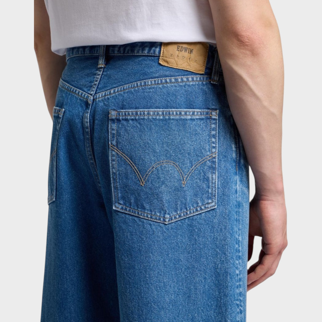 Edwin Wide Pants blå mid light used med løs pasform loose wide fit