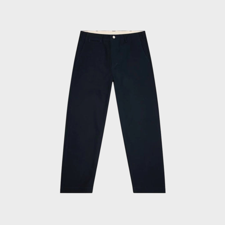 Edwin Wide Trousers Unwashed Navy bred pasform bomuldsbukser casual business fit