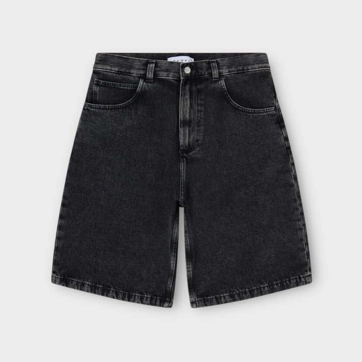 Edwin Worker Shorts i sort med relaxed workwear fit