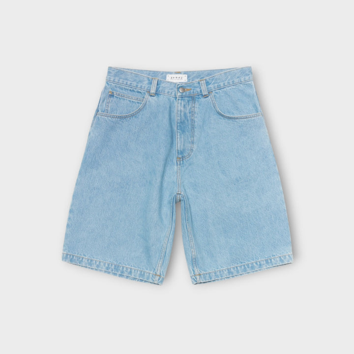 Edwin Worker shorts i heavy wash denim med afslappet pasform