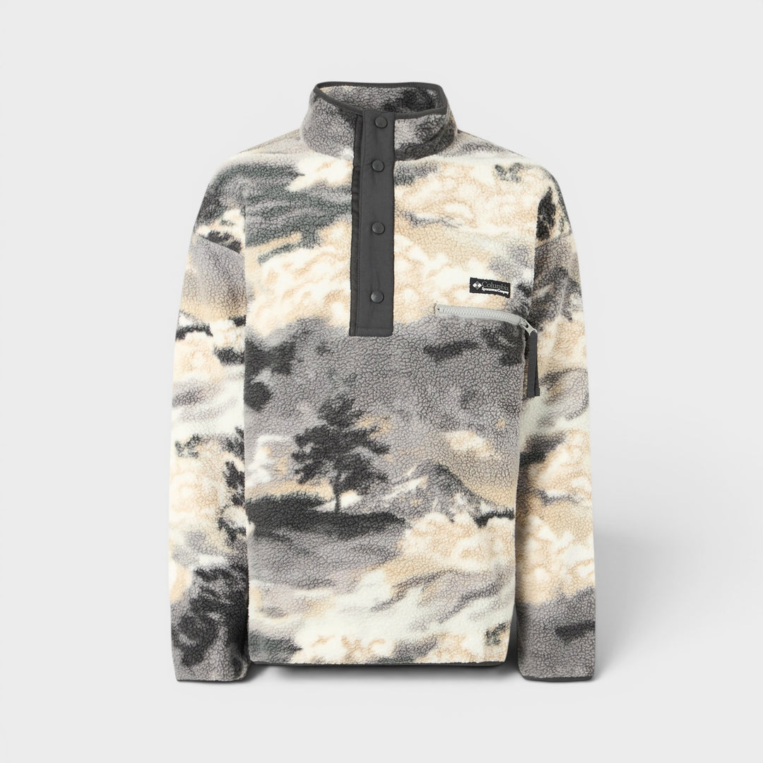 Columbia Helvetia II Printed Half Snap Fleece I Grå