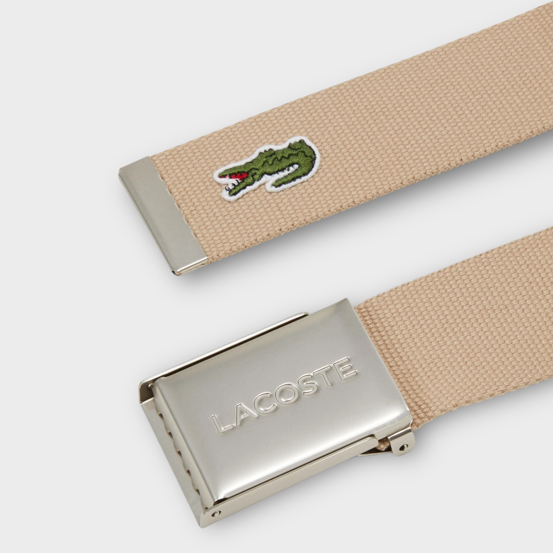 Lacoste Woven Belt In Viennois