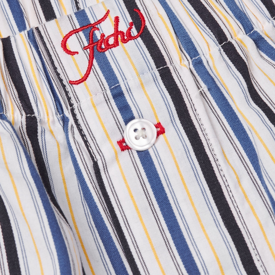 Fichi Boxers i Midnight Stripe vist fra siden.