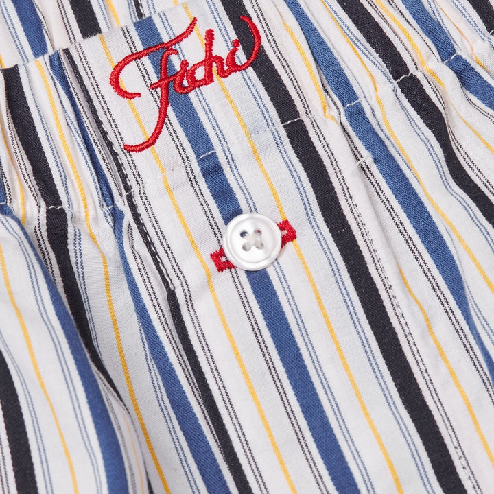 Fichi Boxers i Midnight Stripe vist fra siden.