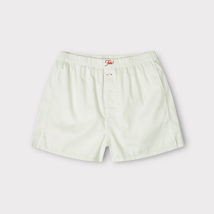 Fichi Boxers i Mint Green Stripe set forfra.