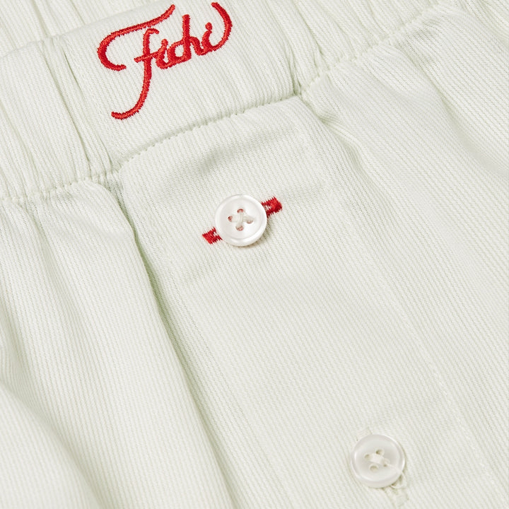 Fichi Boxers i Mint Green Stripe vist fra siden.