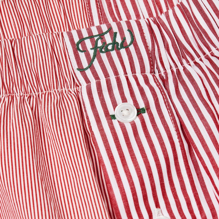 Fichi Boxers i Red Christmas Stripe set bagfra med tætsiddende og komfortabel pasform.