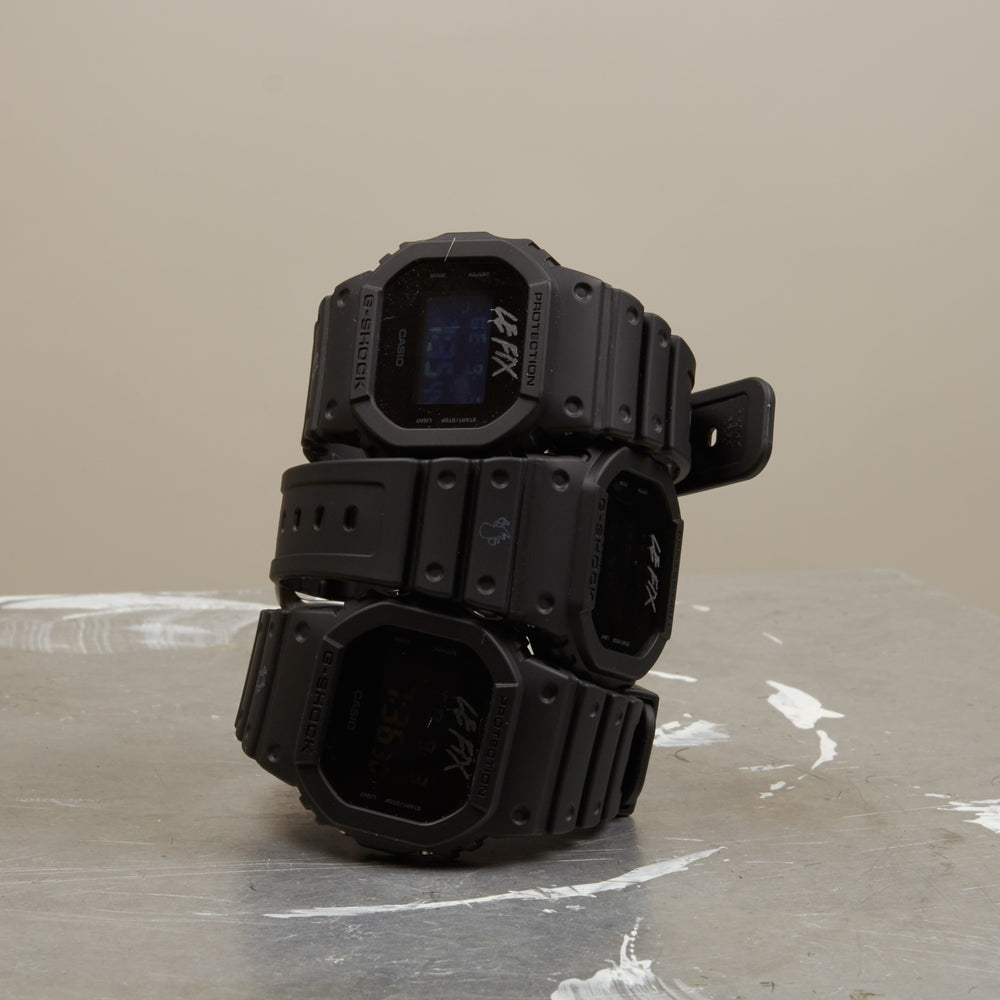 Close-up of G-SHOCK x Le Fix watch case design