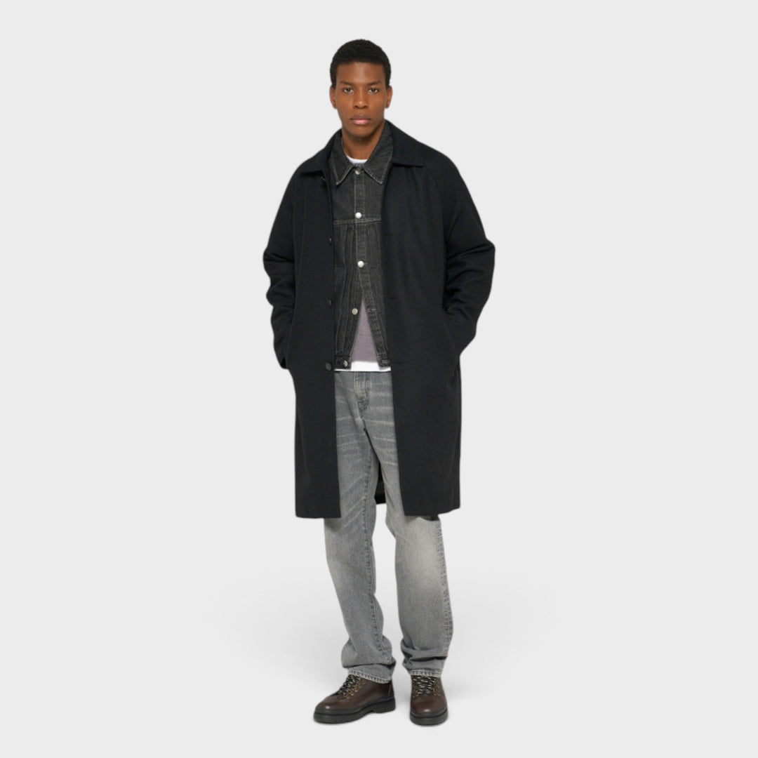 Edwin Mac Wool Coat I Black