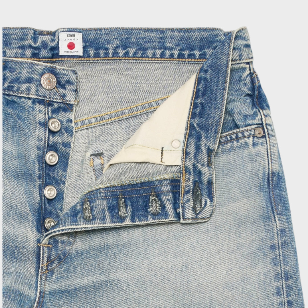 Edwin Wide Jeans I Blue/Light Used