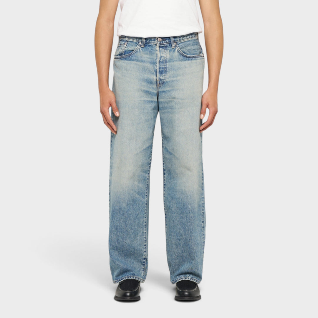 Edwin Wide Jeans I Blue/Light Used