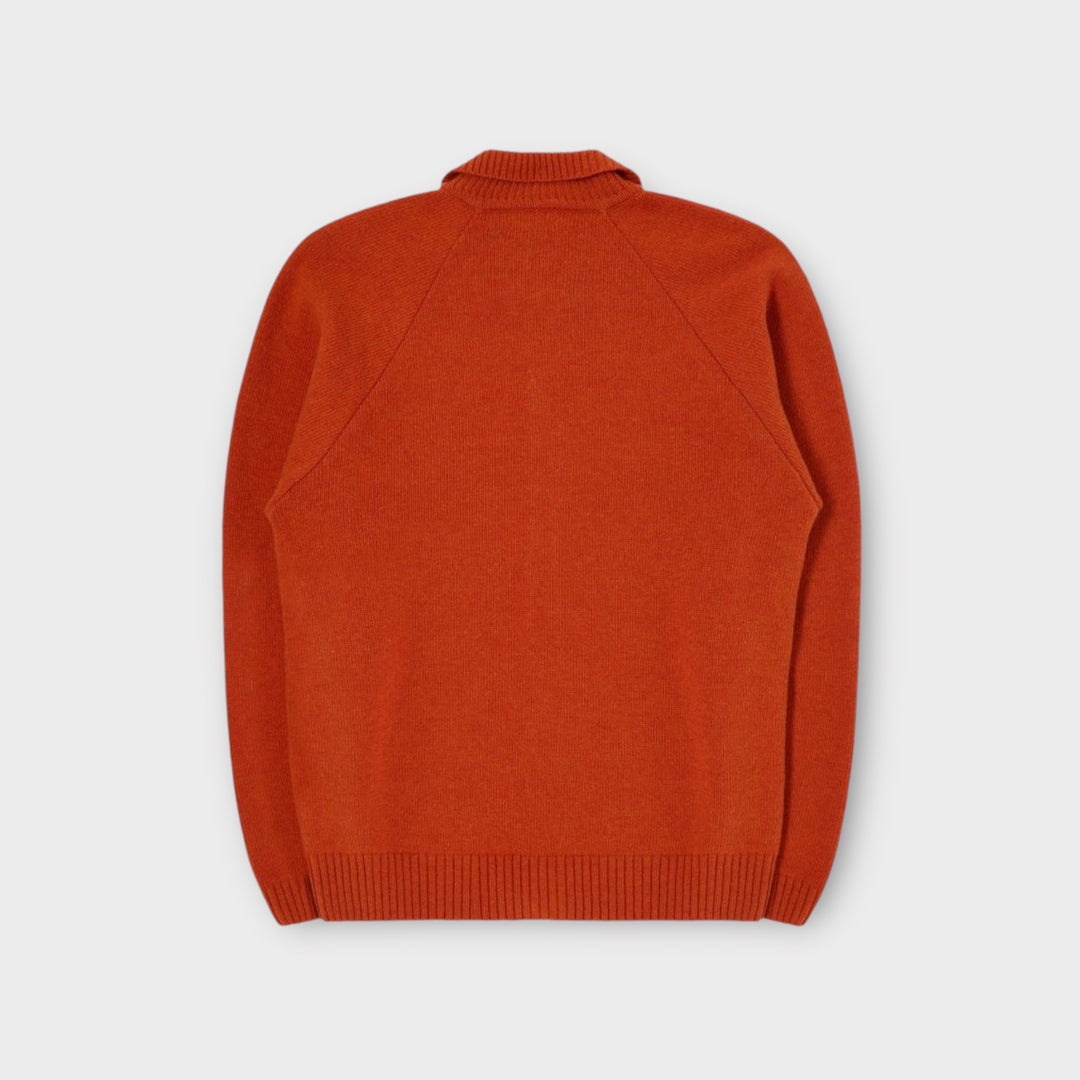 Edwin Mars Cardigan In Orange