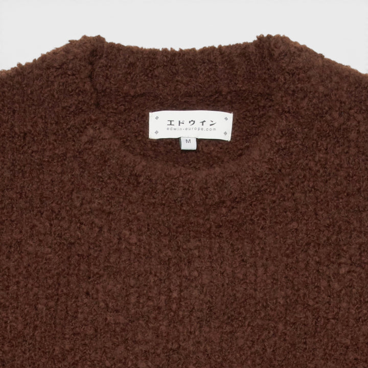 Edwin Dun Textured Sweater I Rum Raisin