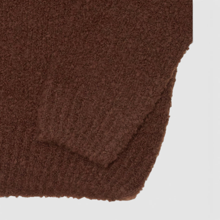 Edwin Dun Textured Sweater I Rum Raisin