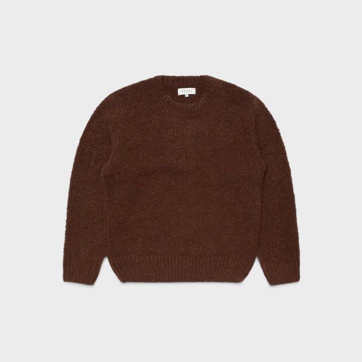 Edwin Dun Textured Sweater I Rum Raisin