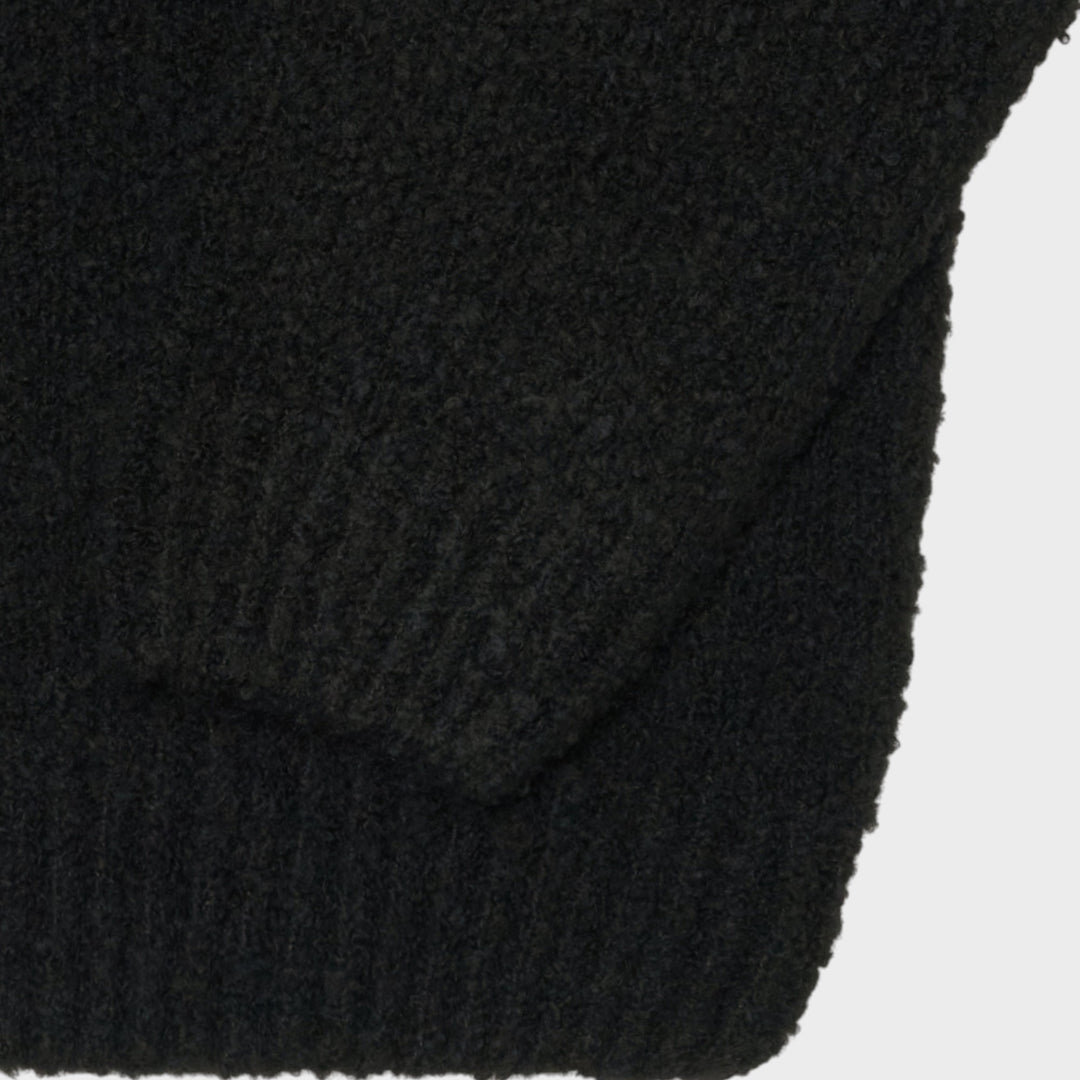 Edwin Dun Textured Sweater I Black
