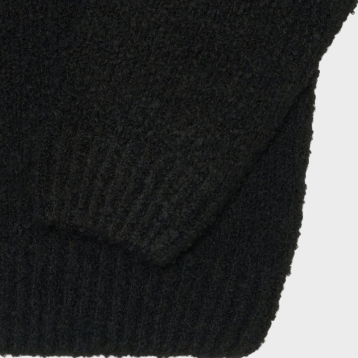 Edwin Dun Textured Sweater I Black