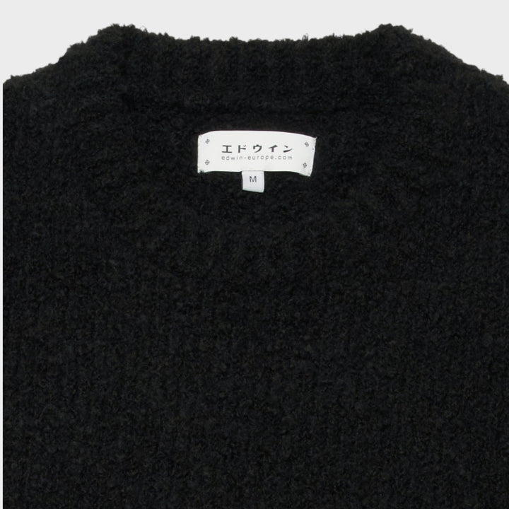 Edwin Dun Textured Sweater I Black