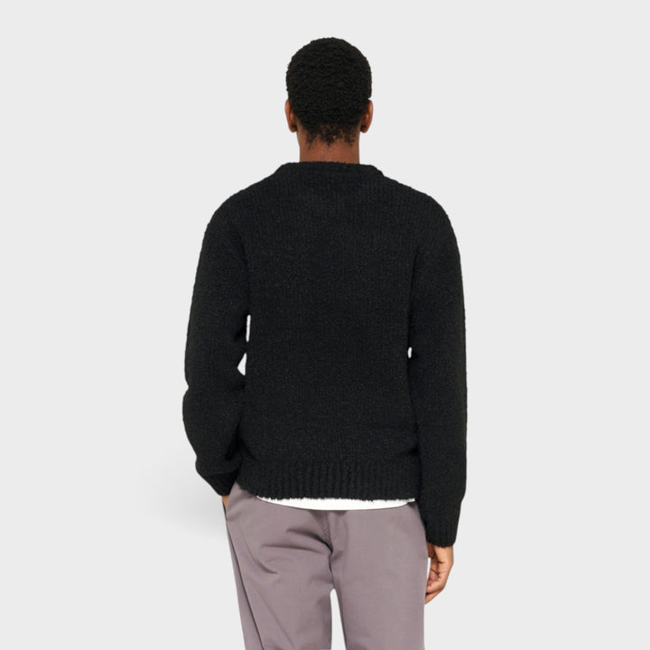 Edwin Dun Textured Sweater I Black