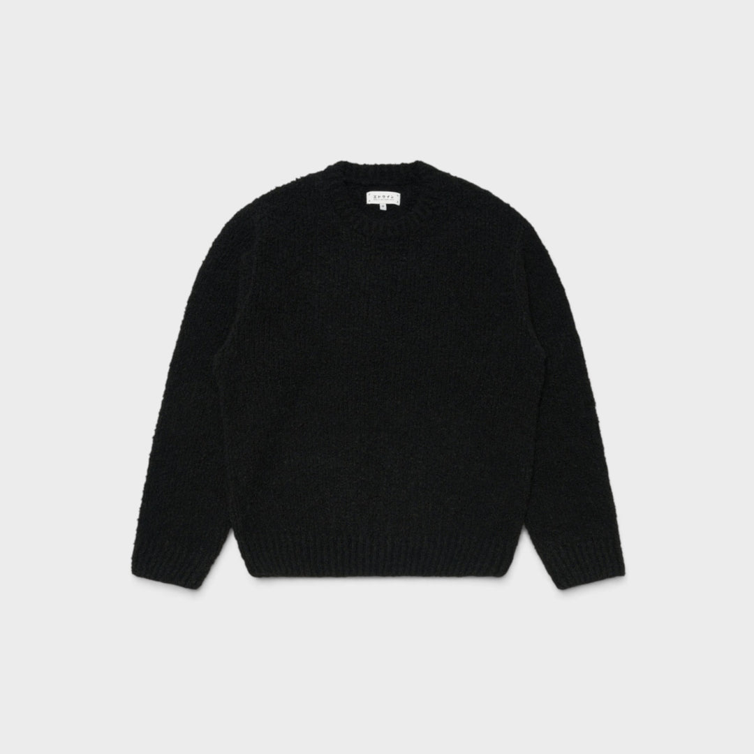 Edwin Dun Textured Sweater I Black