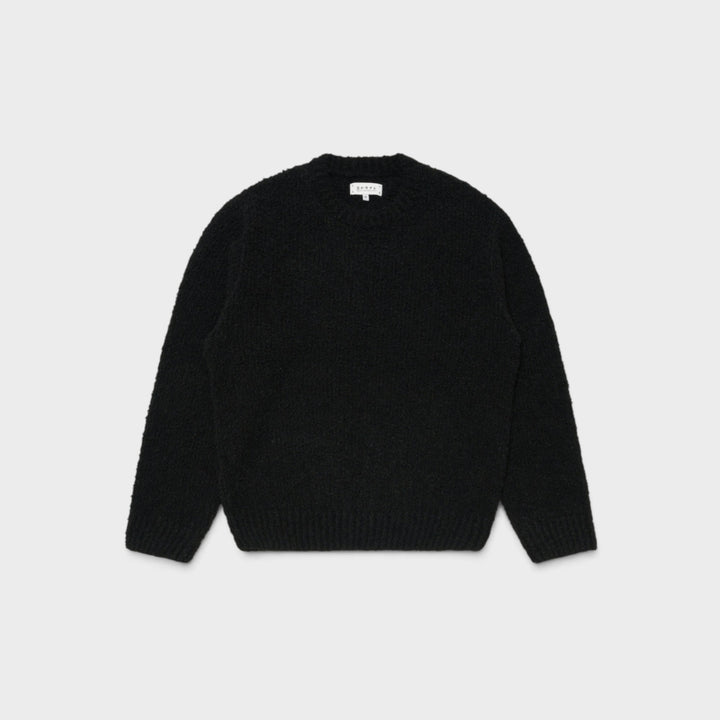 Edwin Dun Textured Sweater I Black