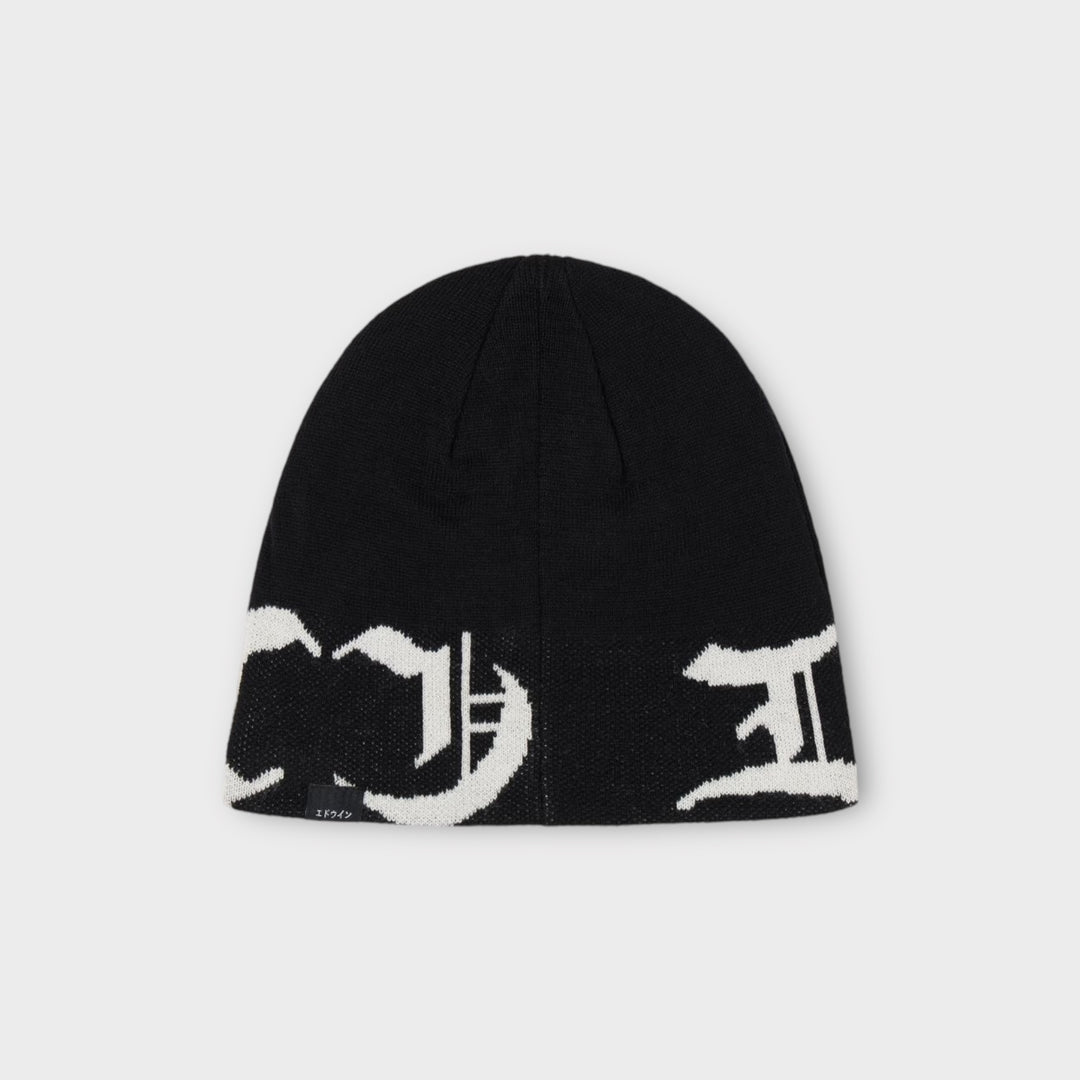 Edwin Graphic Beanie In Black