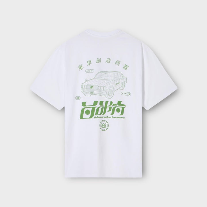 Edwin Staff Garment Washed T-shirt I Hvid