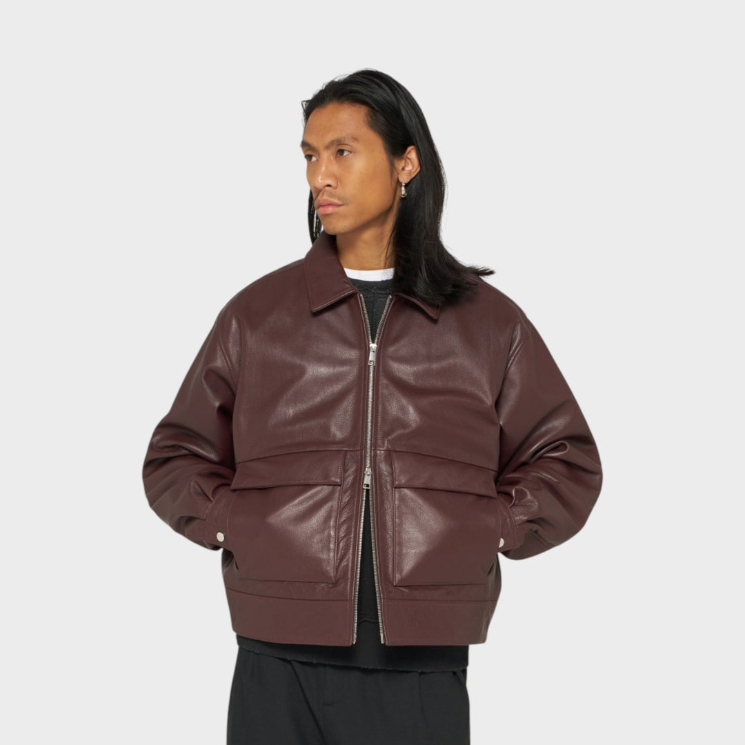 Edwin Dogma Jacket I Brown Burgundy