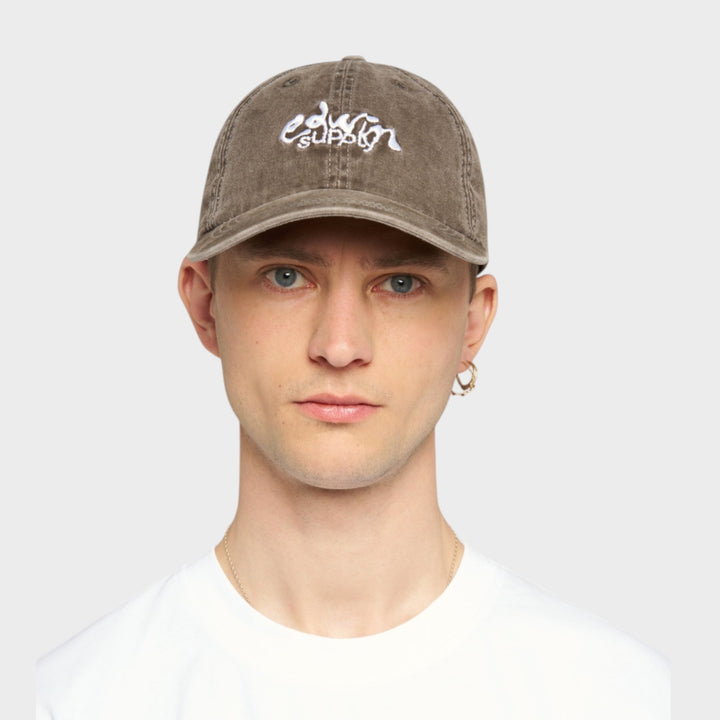 Edwin Soft Washed 6 Panel Cap I Brown Stone