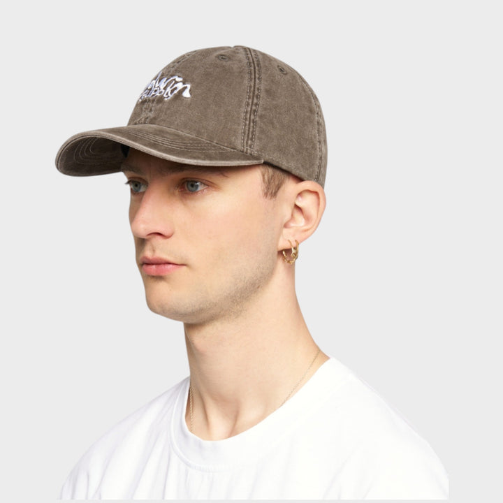 Edwin Soft Washed 6 Panel Cap I Brown Stone