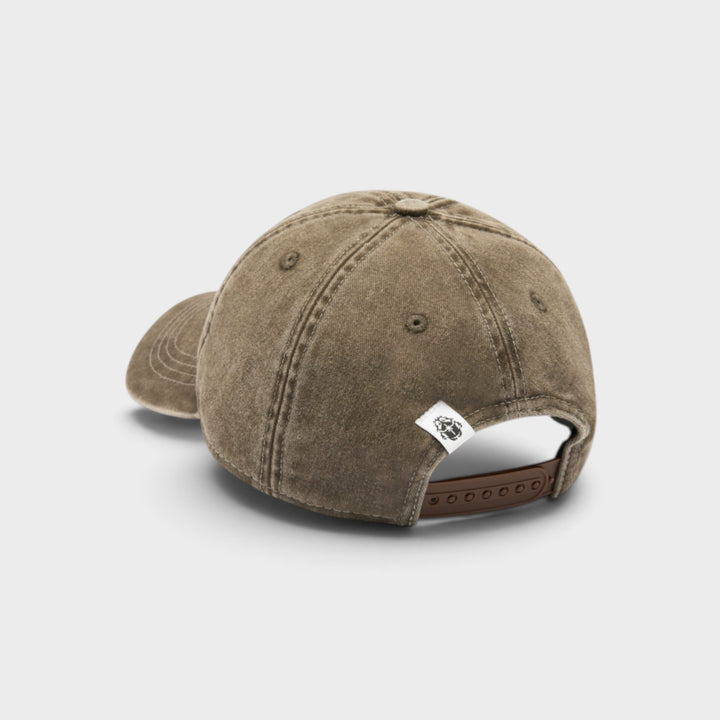 Edwin Soft Washed 6 Panel Cap I Brown Stone