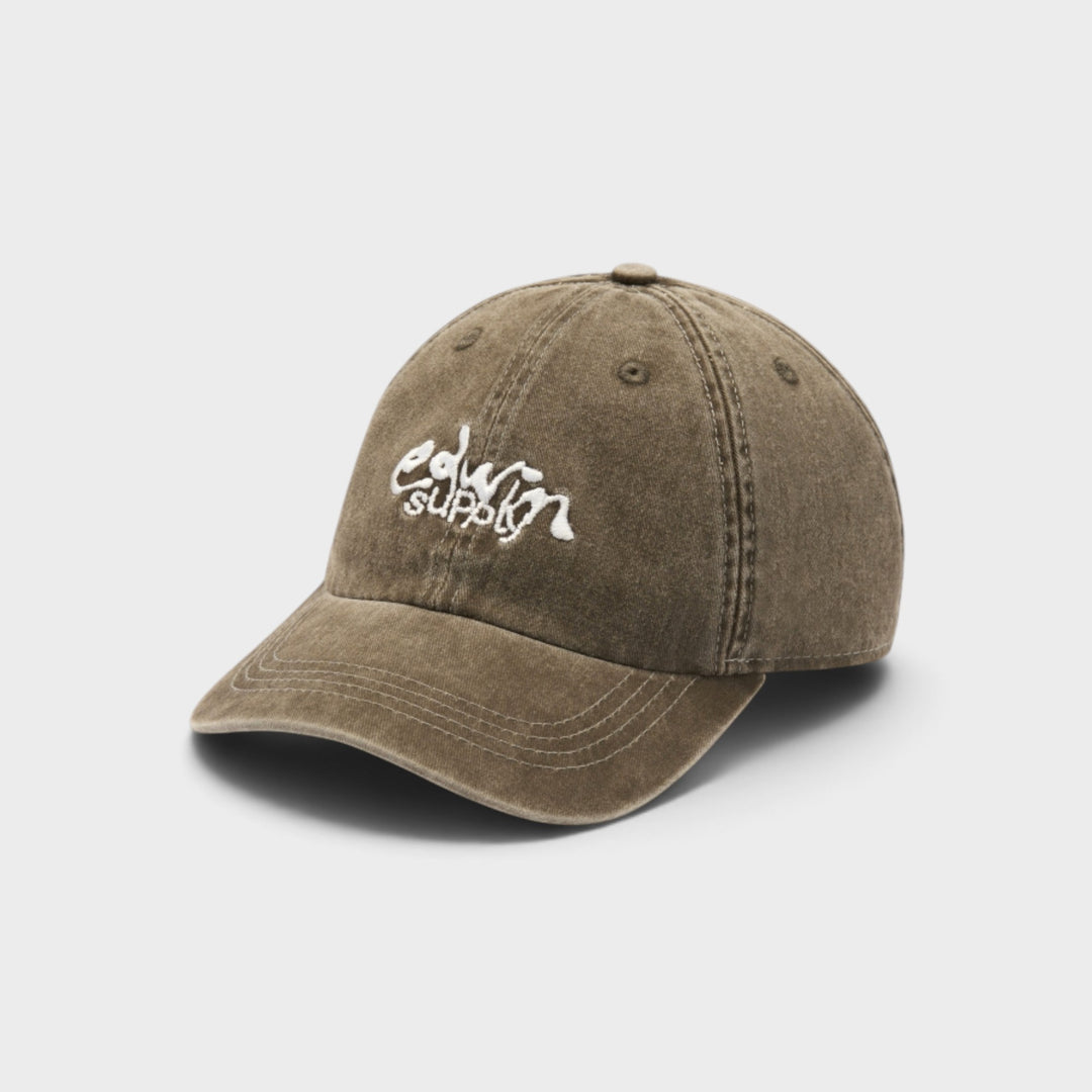 Edwin Soft Washed 6 Panel Cap I Brown Stone
