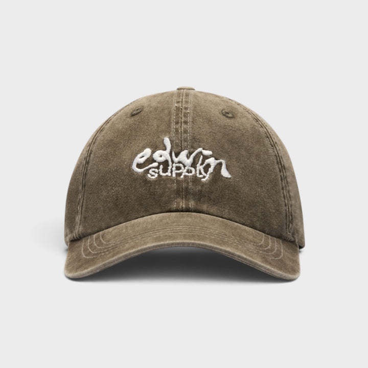 Edwin Soft Washed 6 Panel Cap I Brown Stone