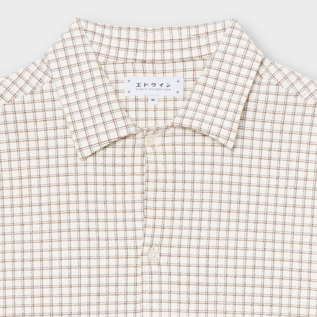 Edwin Zed Skjorte I White Brown