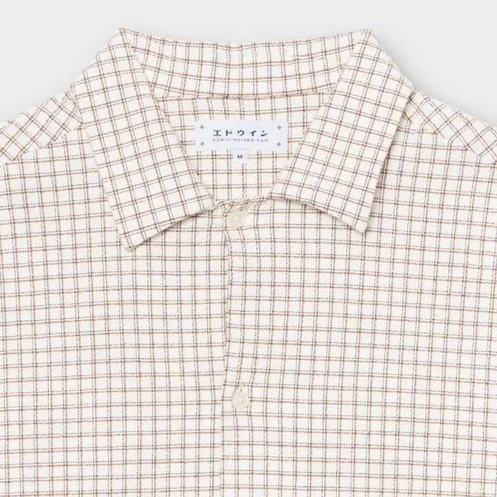 Edwin Zed Skjorte I White Brown