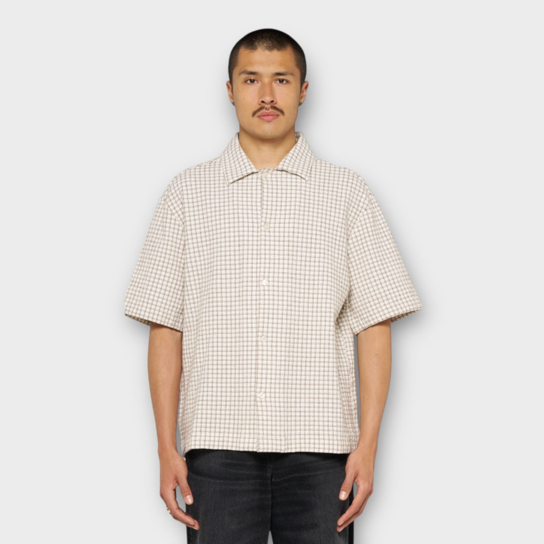 Edwin Zed Skjorte I White Brown