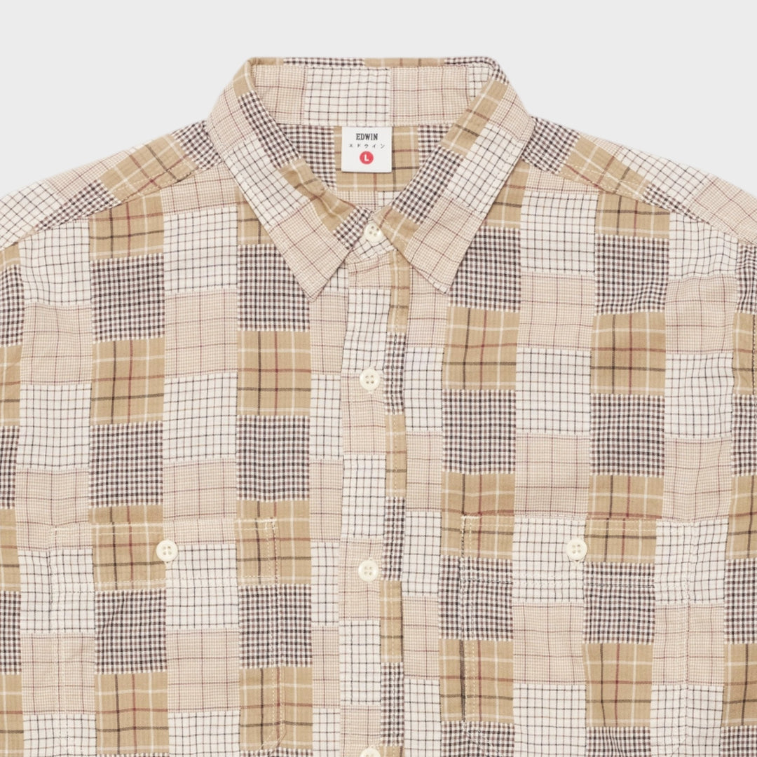Edwin Work Shirt LS I Beige