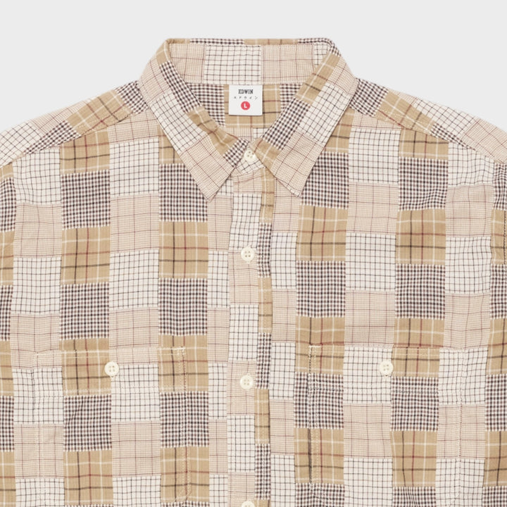 Edwin Work Shirt LS I Beige