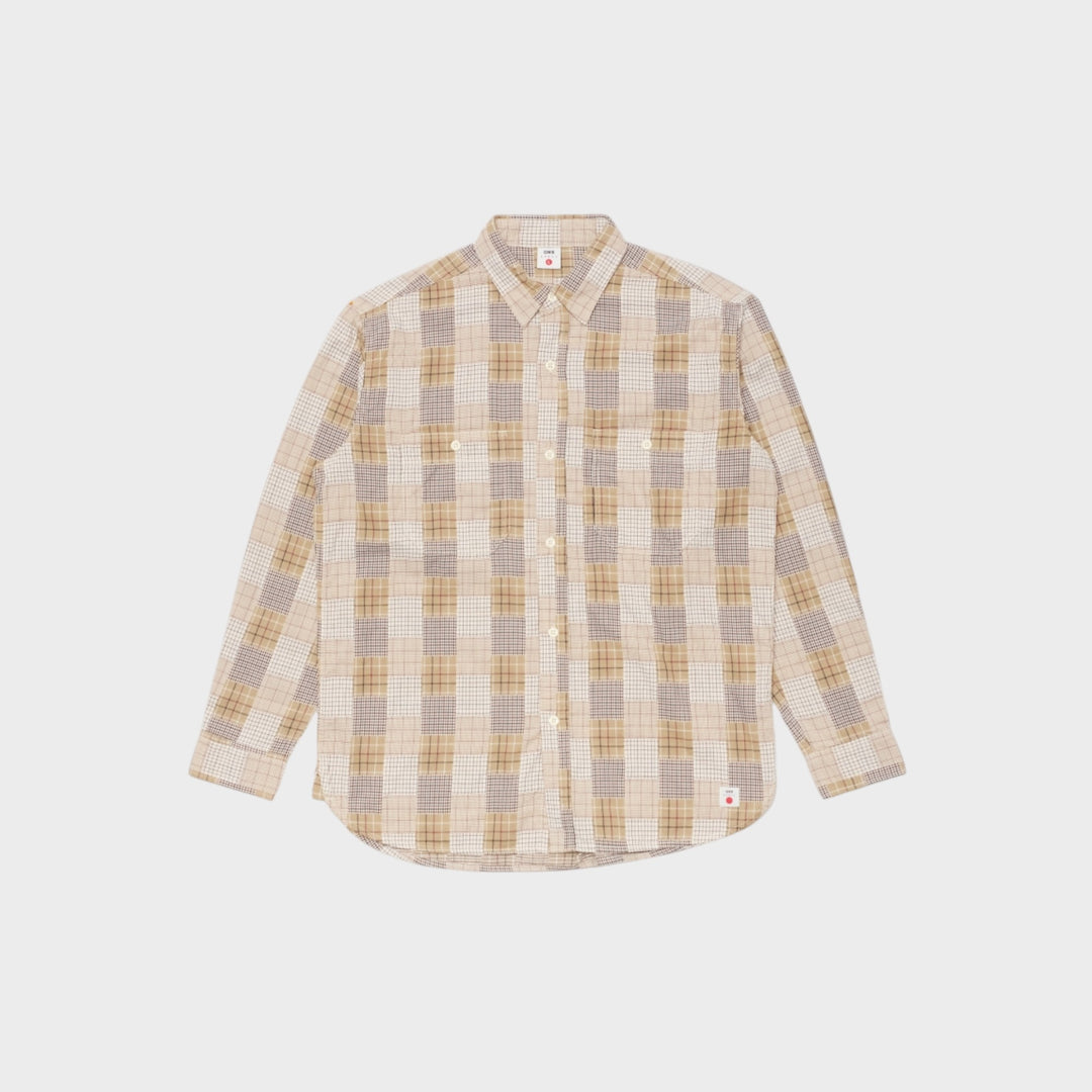 Edwin Work Shirt LS I Beige
