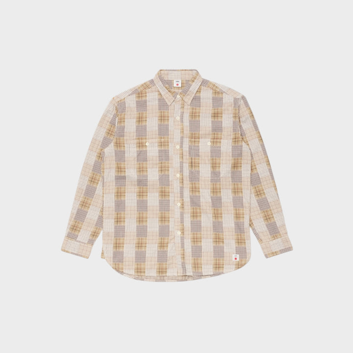 Edwin Work Shirt LS I Beige