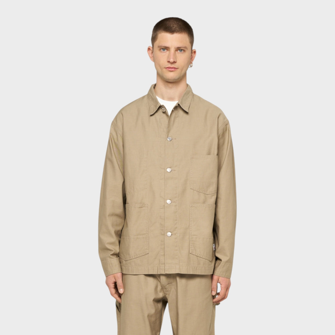 Edwin Coverall Jakke I Beige