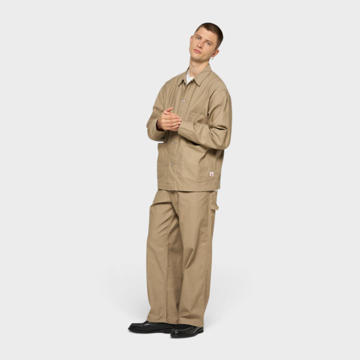 Edwin Coverall Jakke I Beige