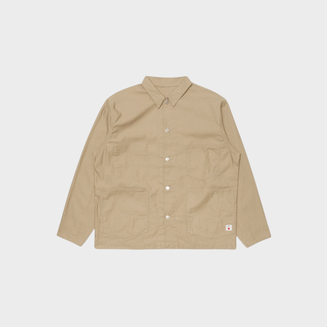 Edwin Coverall Jakke I Beige