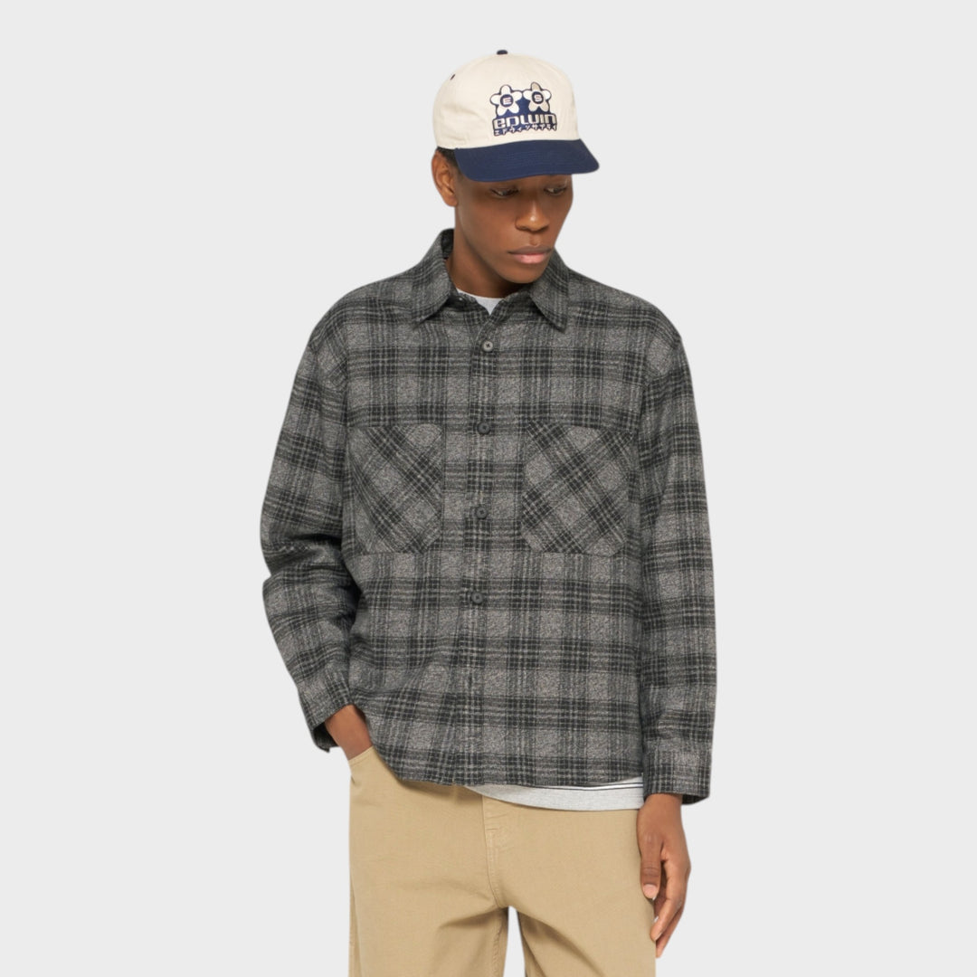 Edwin Ace LS Shirt I Black/Grey