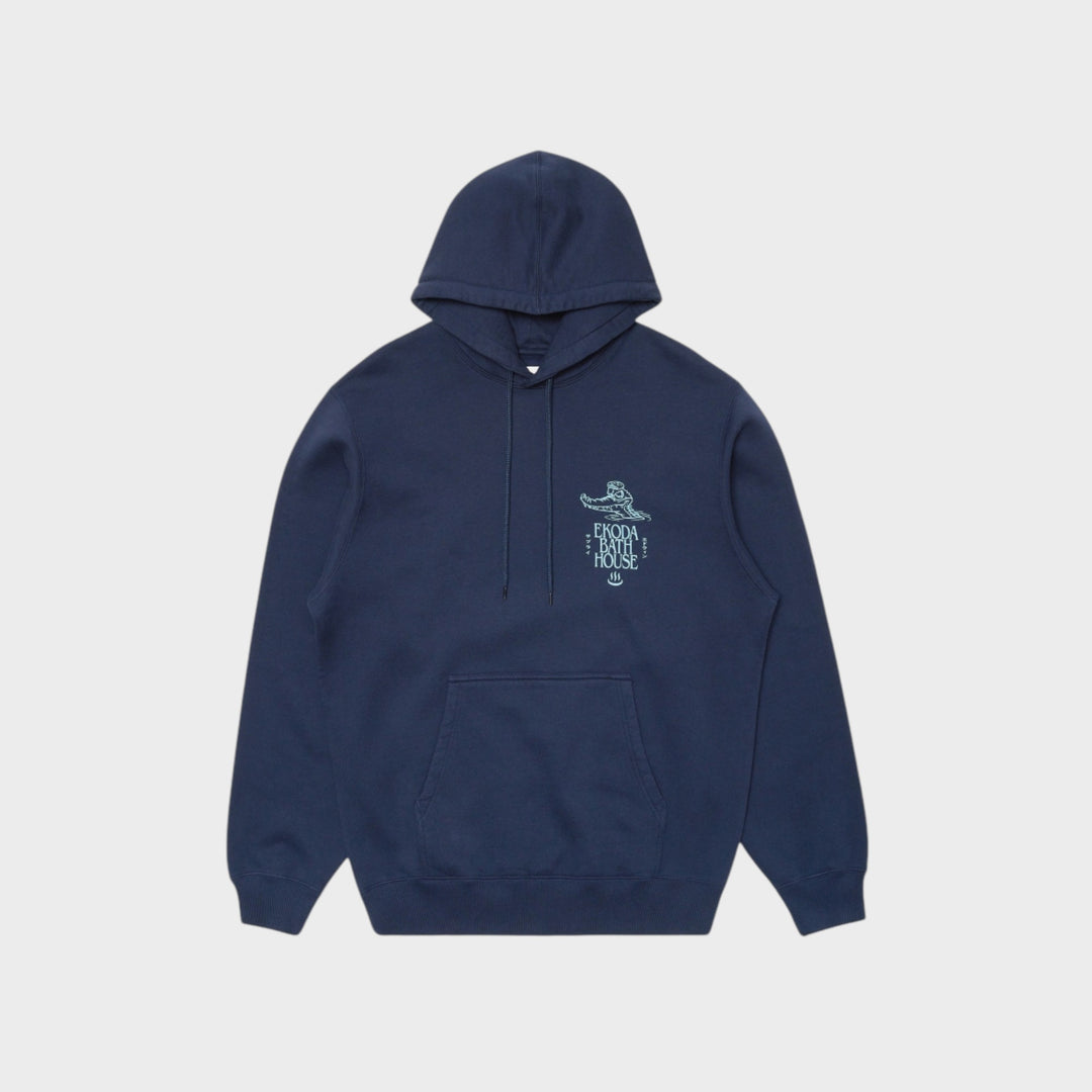 Edwin Ekoda Bath House Hoodie I Blue Maritime