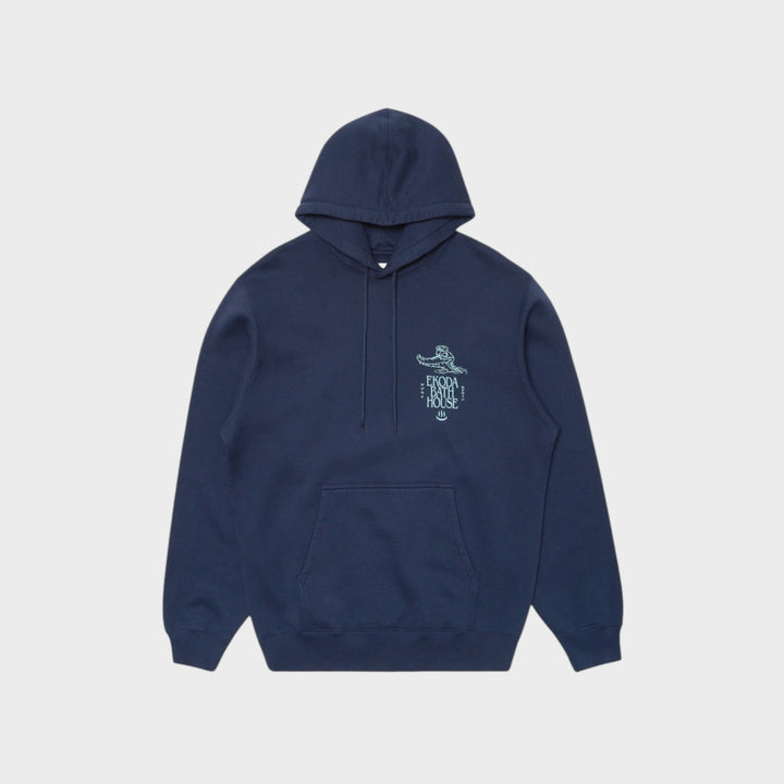 Edwin Ekoda Bath House Hoodie I Blue Maritime